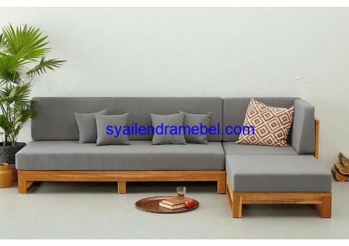 Kursi Sofa Tamu Sudut Jati
