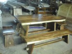 Set Meja Makan Kayu Trembesi Jepara