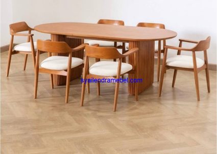 Set Meja Makan Jati Jepara Cici